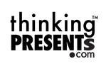 Black text 'thinking PRESENTS.com' on a white background