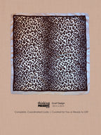 Silky leopard-print square scarf, 25 x 25 in, in black and white from The Silver Chic Edit by Thinking Presents